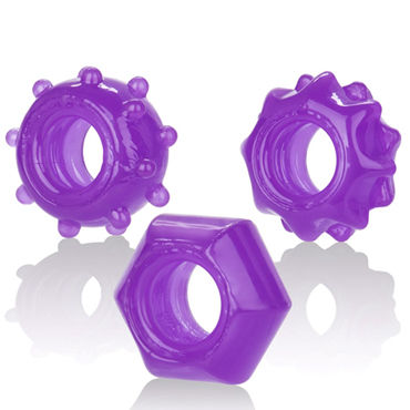 California Exotic Reversible Ring Set, фиолетовый — фото 2