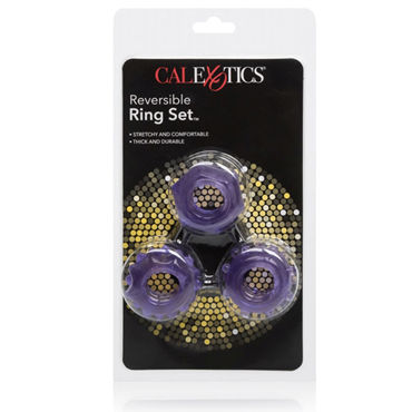 California Exotic Reversible Ring Set, фиолетовый — фото 3