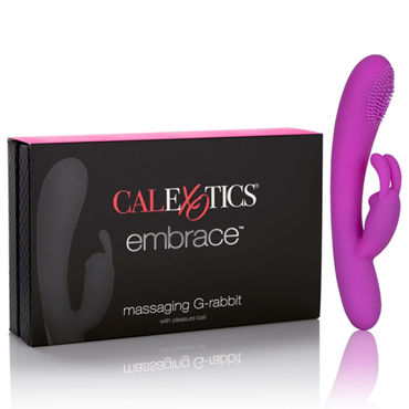 California Exotic Embrace Massaging Rabbit, фиолетовый — фото 1