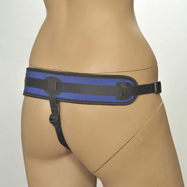 Kanikule Strap-on Harness Anatomic Thong, черно-фиолетовые - Трусики с креплением vac-u-lock - купить в секс шопе