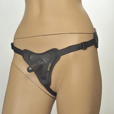 Kanikule Strap-on Harness Anatomic Thong, черные - фото, отзывы