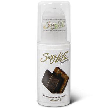 Sexy Life Chokolate, 30 мл, Интимная гель-смазка с витамином E, аромат шоколада