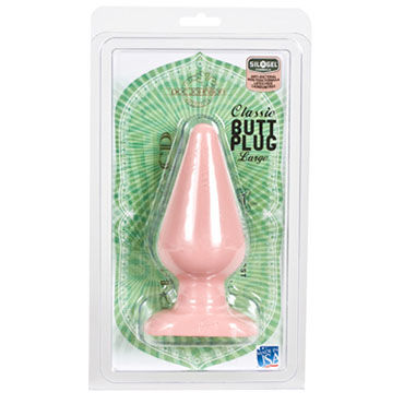 Doc Johnson Butt Plug Large телесный - Анальная пробка с гладкой поверхностью - купить в секс шопе