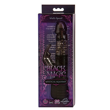 Doc Johnson Black Magic - Водонепроницаемый вибратор со стимулятором клитора - купить в секс шопе