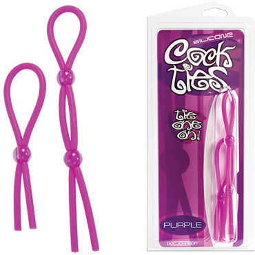 Doc Johnson Cock Ties, фиолетовый, Утяжки на пенис