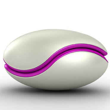 Zini Deux, фиолетово-белый, Эргономичный точечный вибромассажер