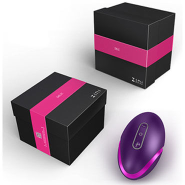 Zini Deux, фиолетовый - Эргономичный точечный вибромассажер - купить в секс шопе