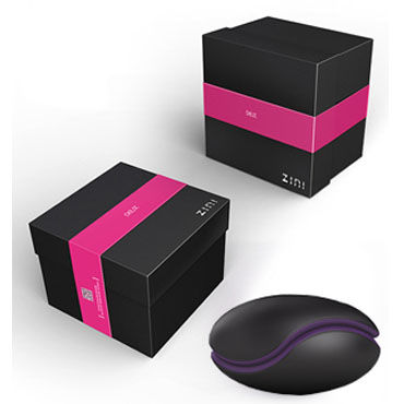 Zini Deux, черно-фиолетовый - Эргономичный точечный вибромассажер - купить в секс шопе