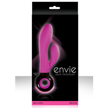 NS Novelties Envie Deux, розовый, Вибратор со светодиодной подсветкой