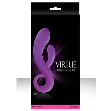 NS Novelties Virtue Duo, фиолетовый, Вибратор с двойной стимуляцией