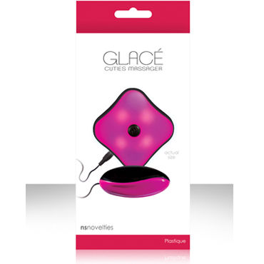 NS Novelties Glace Cuties, розовый, Виброяйцо со светящимся пультом