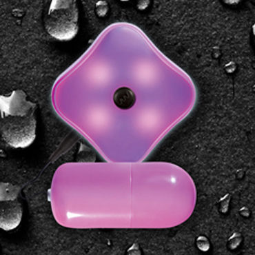 NS Novelties Glace Dancer, розовый - Стильное виброяйцо, 7 режимов работы - купить в секс шопе