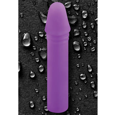 NS Novelties Chic 7, фиолетовый - Фаллоимитатор с бархатистым покрытием - купить в секс шопе