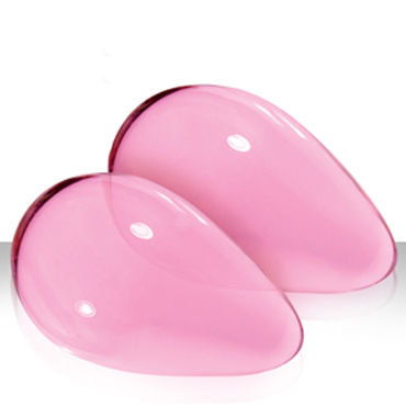 NS Novelties Crystal Kegel Eggs, розовый - Вагинальные шарики из стекла, большие - купить в секс шопе