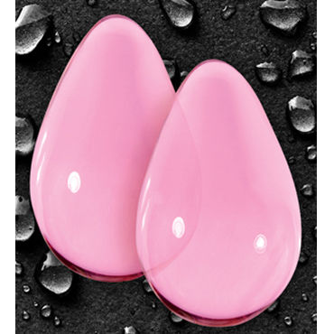 NS Novelties Crystal Kegel Eggs, розовый, Вагинальные шарики из стекла, большие и другие товары NS Novelties с фото