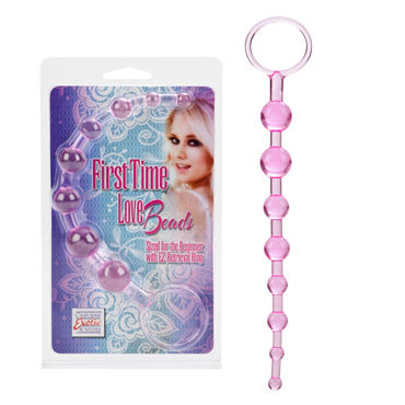 California Exotic First Time Love Beads, розовая — фото 1