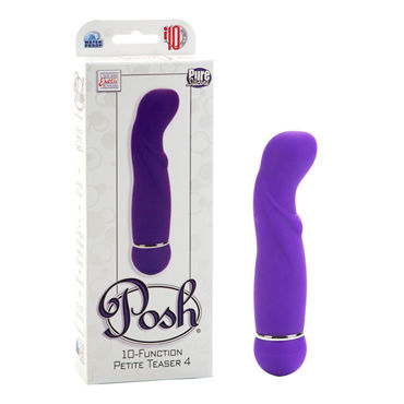 California Exotic Posh Petite Teaser 4, 13 см, фиолетовый, Вибростимулятор с воздействием на точку G