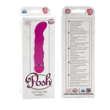 California Exotic Posh Petite Teaser 1, 14 см, розовый - Вибростимулятор с воздействием на точку G - купить в секс шопе