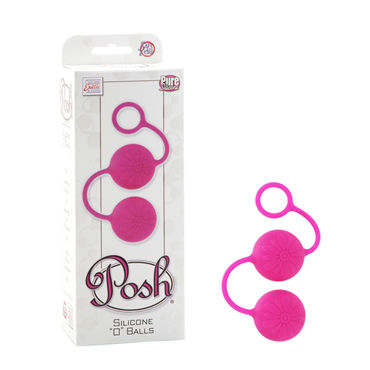 California Exotic Posh Silicone “O” Balls, розовый, Вагинальные шарики