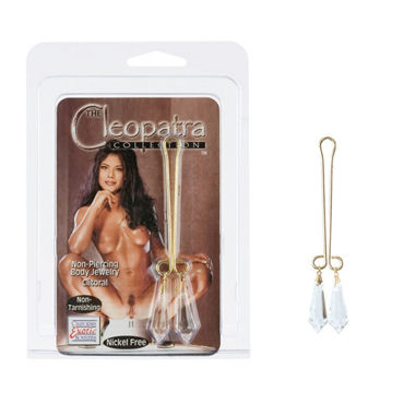 California Exotic Cleopatra Collection Crystals, прозрачный, Зажимы для половых губ