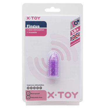 X-Toy Fingus, фиолетовая, Насадка на палец