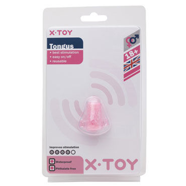 X-Toy Tongus, розовая, Стимулирующее кольцо на язык