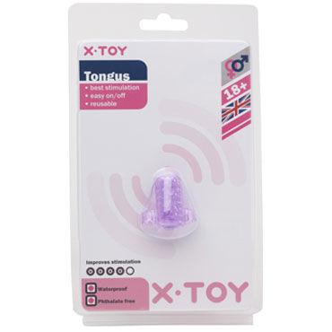X-Toy Tongus, фиолетовая, Стимулирующее кольцо на язык