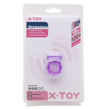 X-Toy Orgasmus III, фиолетовое, Эрекционное виброкольцо