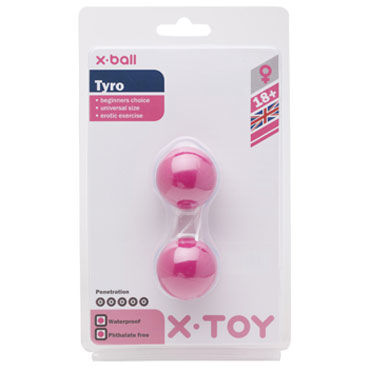 X-Toy Tyro, розовые, Вагинальные шарики