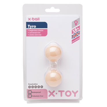 X-Toy Tyro, телесные, Вагинальные шарики