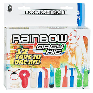 Doc Johnson Rainbow Orgy Kit - Набор секс-игрушек - купить в секс шопе