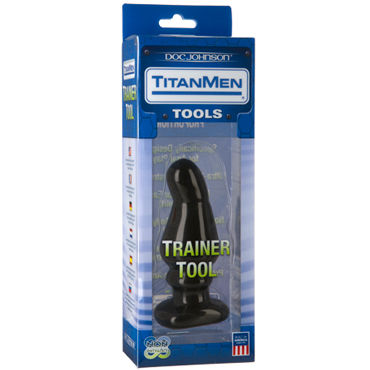 Doc Johnson Titanmen Trainer Tool #5 - Анальная пробка анатомической формы - купить в секс шопе