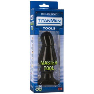 Doc Johnson Titanmen Master Tool # 5 - Анальная пробка анатомической формы - купить в секс шопе