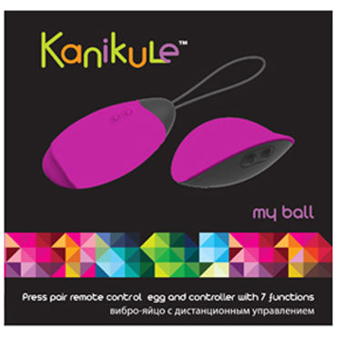 Kanikule виброяйцо, розово-черное - фото, отзывы