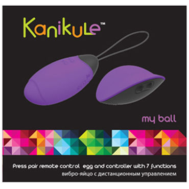 Kanikule виброяйцо, фиолетово-черное - фото, отзывы