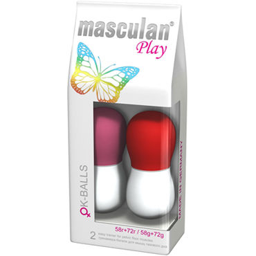 Masculan Ok-Balls, разноцветный, Два вагинальных шарика в комплекте