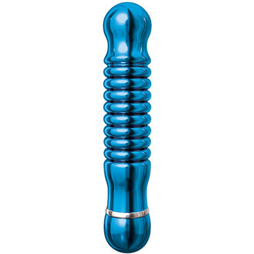 Pipedream Pure Aluminium Blue Medium - Эксклюзивный вибратор среднего размера - купить в секс шопе