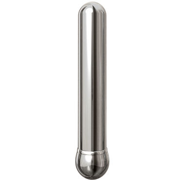 Pipedream Pure Aluminium Silver Medium - Эксклюзивный вибратор среднего размера - купить в секс шопе