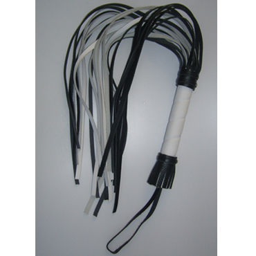 Sitabella плеть, черно-белая, С жесткой рукояткой, 65 см
