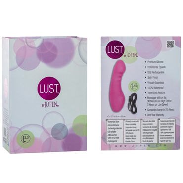 Jopen Lust L2.5, розовый - Перезаряжаемый мини вибромассажер - купить в секс шопе