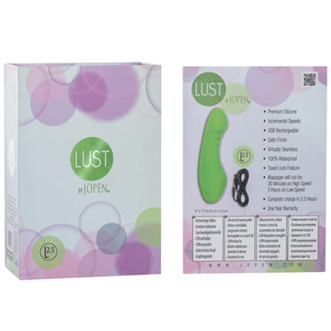 Jopen Lust L2.5, зеленый - Перезаряжаемый мини вибромассажер - купить в секс шопе