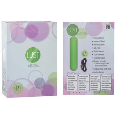 Jopen Lust L3, зеленый - Классический миниатюрный массажер - купить в секс шопе