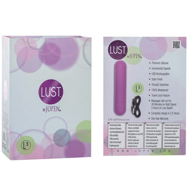 Jopen Lust L3, фиолетовый - Классический миниатюрный массажер - купить в секс шопе