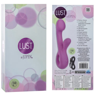Jopen Lust L18, фиолетовый - Многофункциональный вибратор с держателем - купить в секс шопе