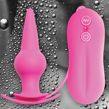 NS Novelties Tinglers Plug II, розовый - Анальная пробка с вибрацией - купить в секс шопе