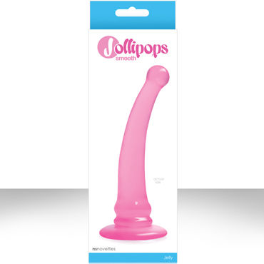 NS Novelties Jollipops, розовый, Гладкий анальный стимулятор