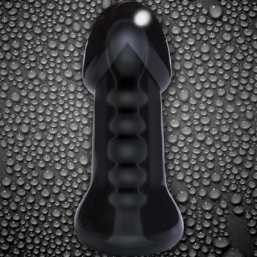 NS Novelties Super Stroker, черный - Мастурбатор из супер нежного материала - купить в секс шопе