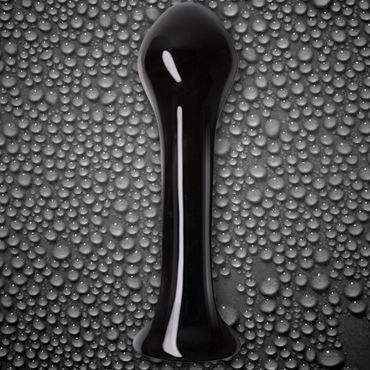 NS Novelties Crystal Droplets, черный - Анальная пробка с большой головкой - купить в секс шопе