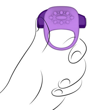Jopen Key Halo, фиолетовый, Виброкольцо со стимуляцией клитора и другие товары Jopen с фото
