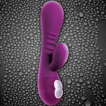 NS Novelties Alise 2, фиолетовый - Вибратор с клиторальным отростком - купить в секс шопе